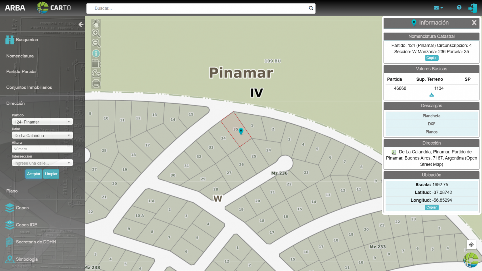 LOTE DE 1100 mts. ZONA ALAMOS- PINAMAR